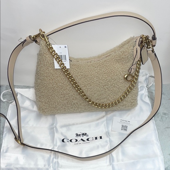 Coach Handbags - NWT Coach ‘Juliet’ Shearling 25 Shoulder Bag